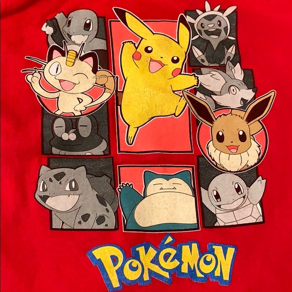 Two Pokémon shirts size 7 and 7-6 - Picture 3 of 4